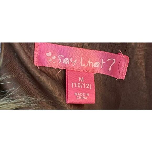 Say What? Girls Faux Fur Vest Size: 10/12 - Picture 3 of 4